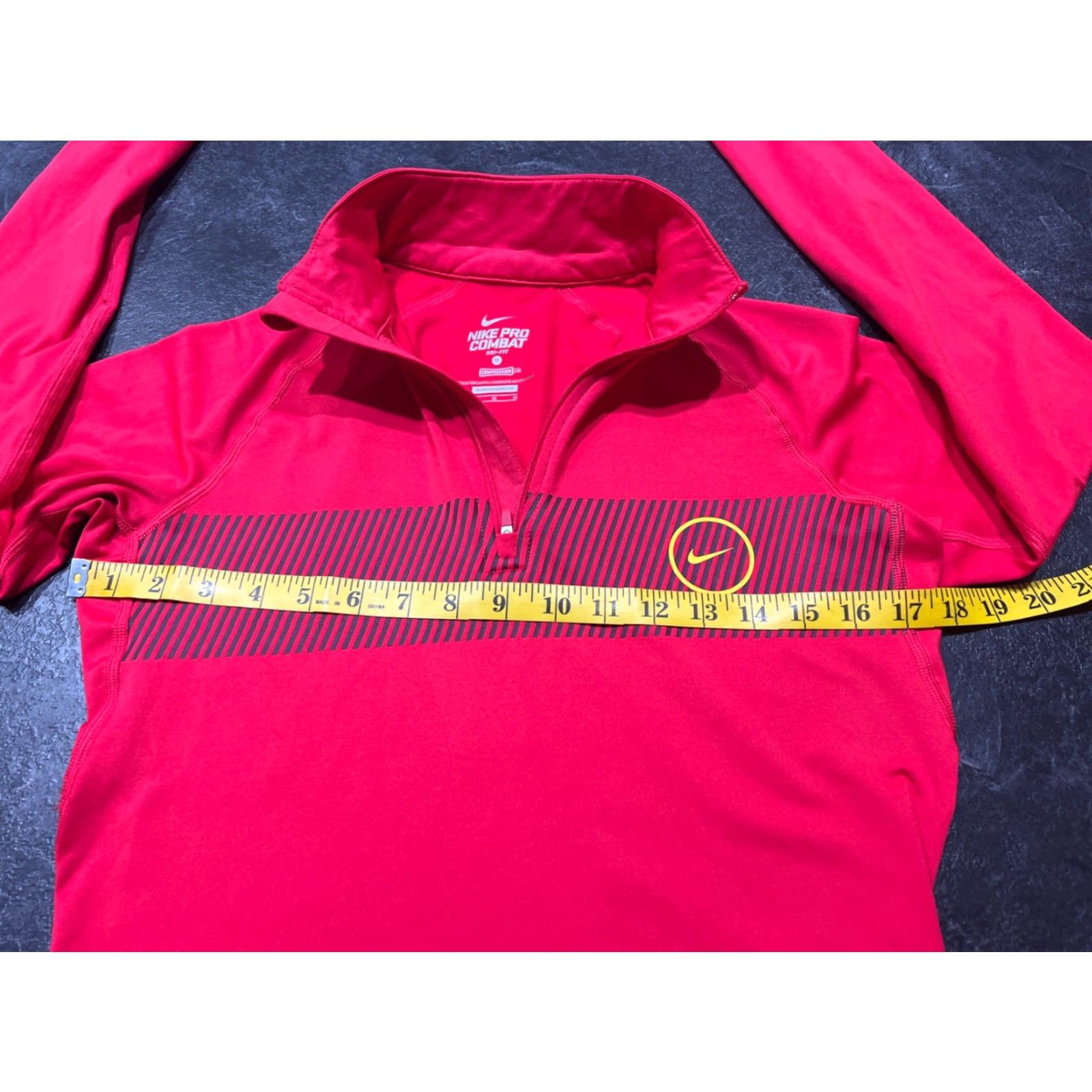 Nike Nike Livestrong Pro Combat 1/4 Zip Top Pink Red Womens M Activewear Compression Long Sleeve Size M / US 6-8 / IT 42-44 - 7 Thumbnail