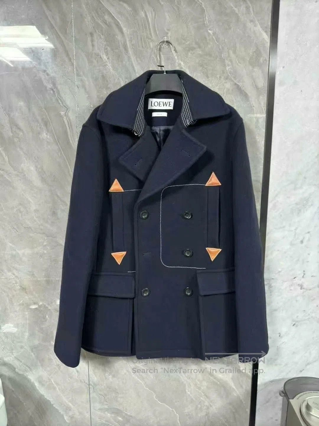 Loewe LOEWE Wool Blend Goat Cashmere Coat. Size US L / EU 52-54 / 3 - 1 Thumbnail