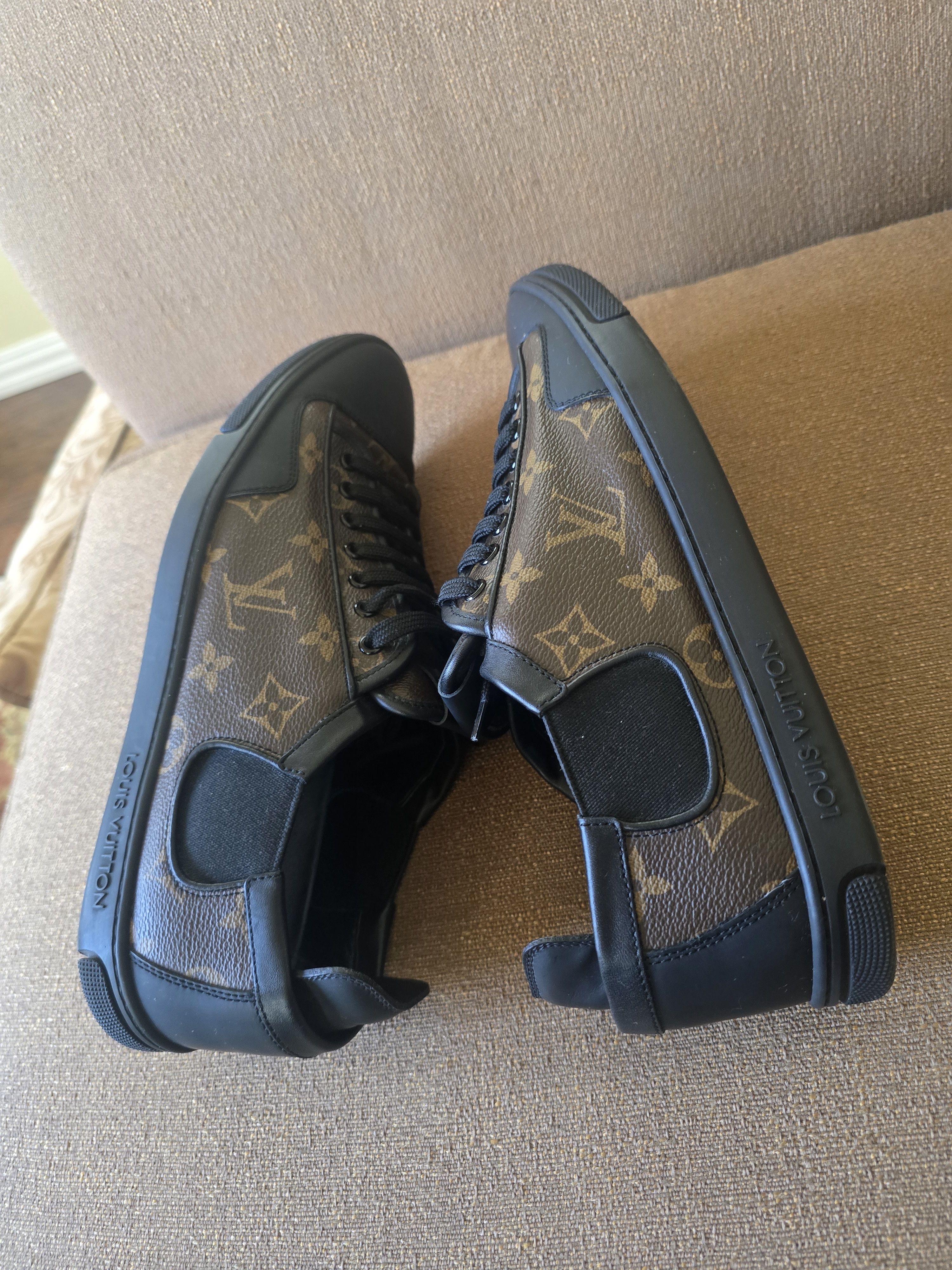 Louis Vuitton Louis Vuitton Brown/Black Monogram Sneakers Size 7.5/US 8.5 Size US 8.5 / EU 41-42 - 9 Thumbnail