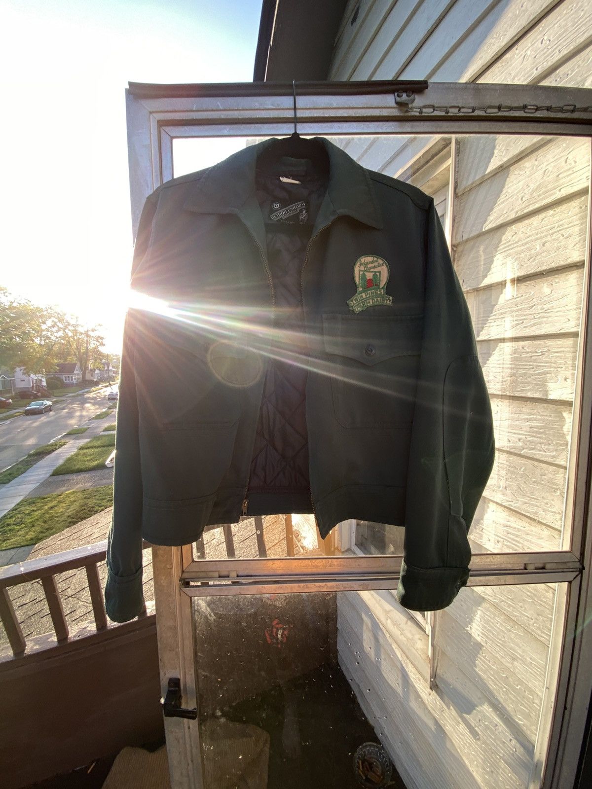 Vintage Vtg ww2 Detroit Uniform Company Twin Pines Farm Dairy Jacket Size US XXS / EU 40 - 4 Thumbnail