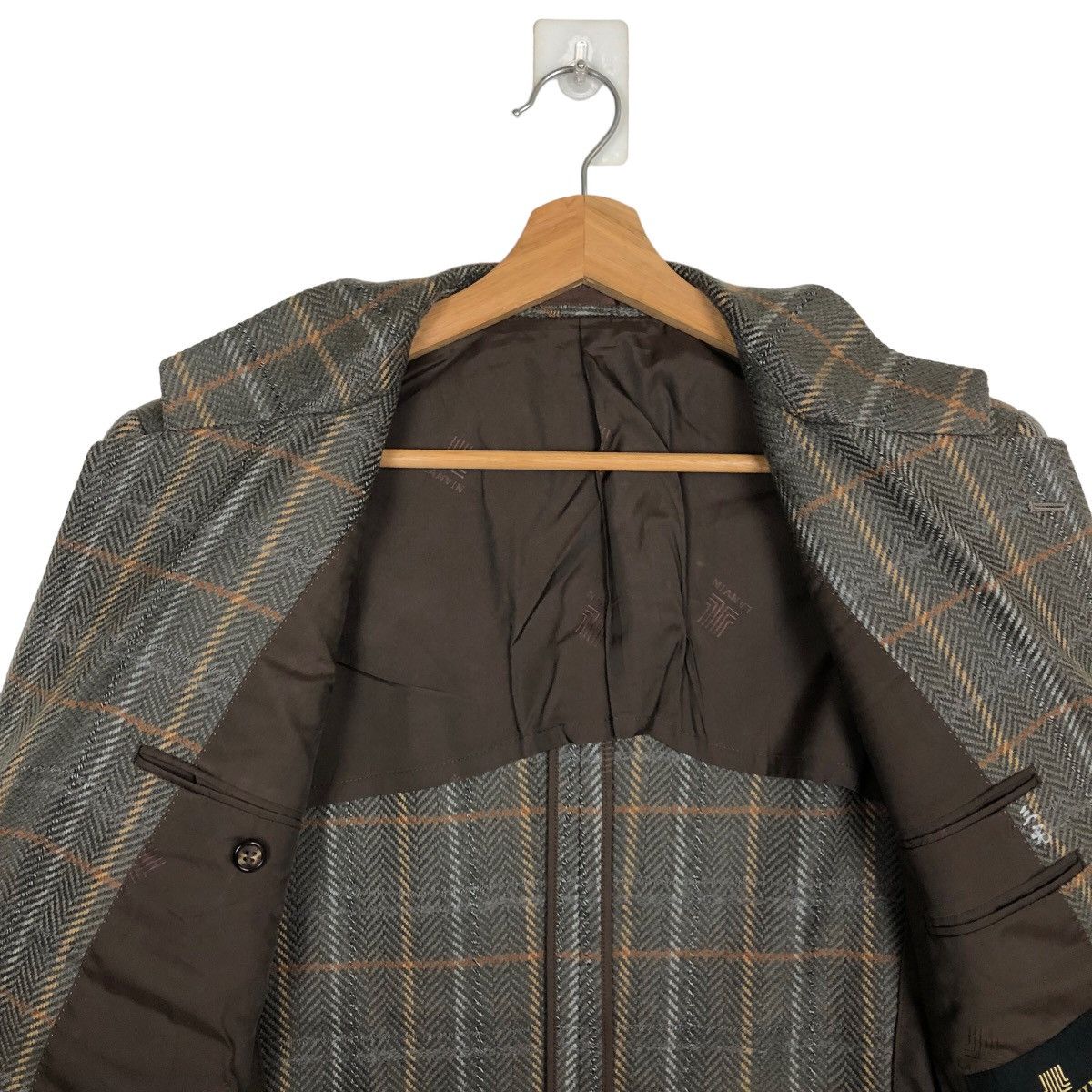 Japanese Brand VINTAGE DOUBLE BREAST COAT JACKET TARTAN DESIGN LANVIN PARIS Size US M / EU 48-50 / 2 - 10 Thumbnail