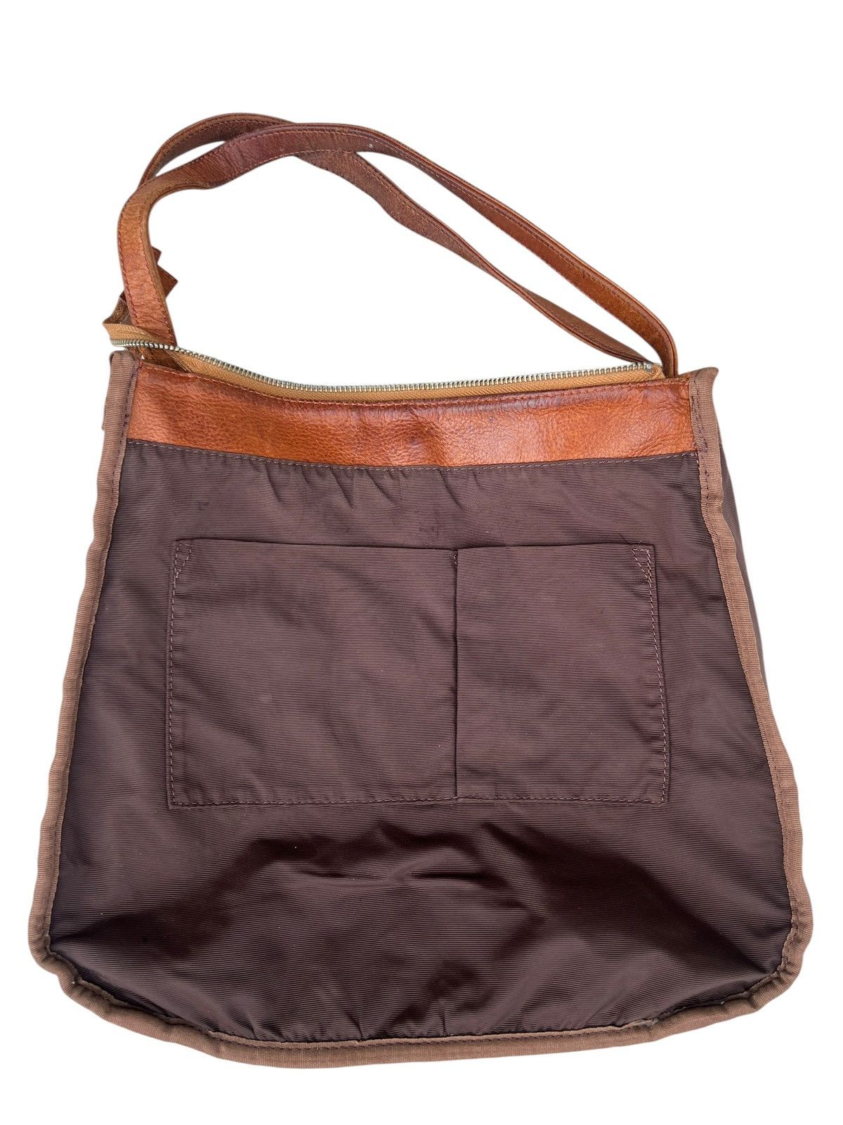 Leather 2000s Yohji Yamamoto Y’saccs Faded Patina Leather Bag Size ONE SIZE - 22 Thumbnail