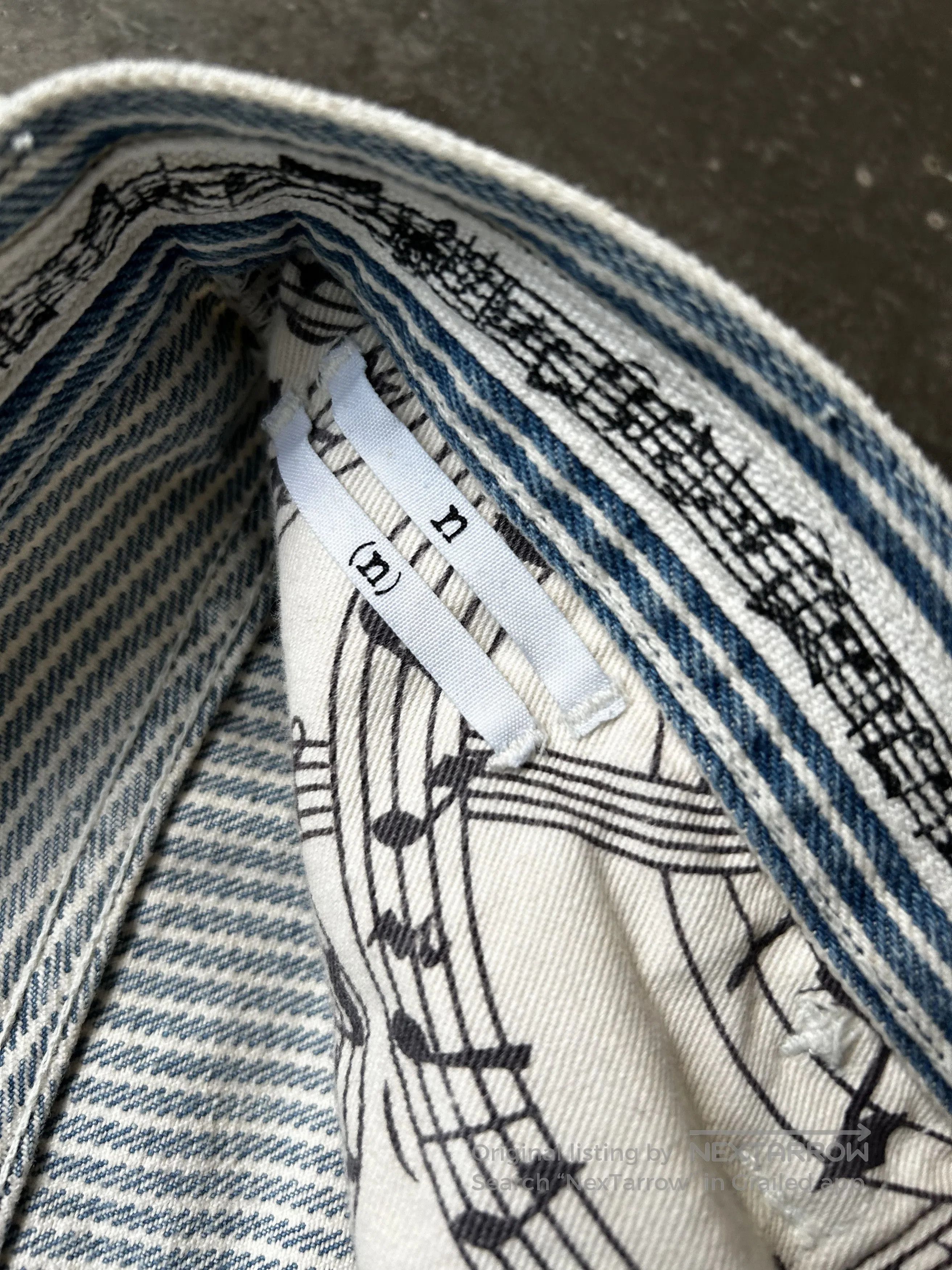 Number (N)ine Number(N)ine 07 Striped Washed Jeans. Size US 33 - 8 Thumbnail