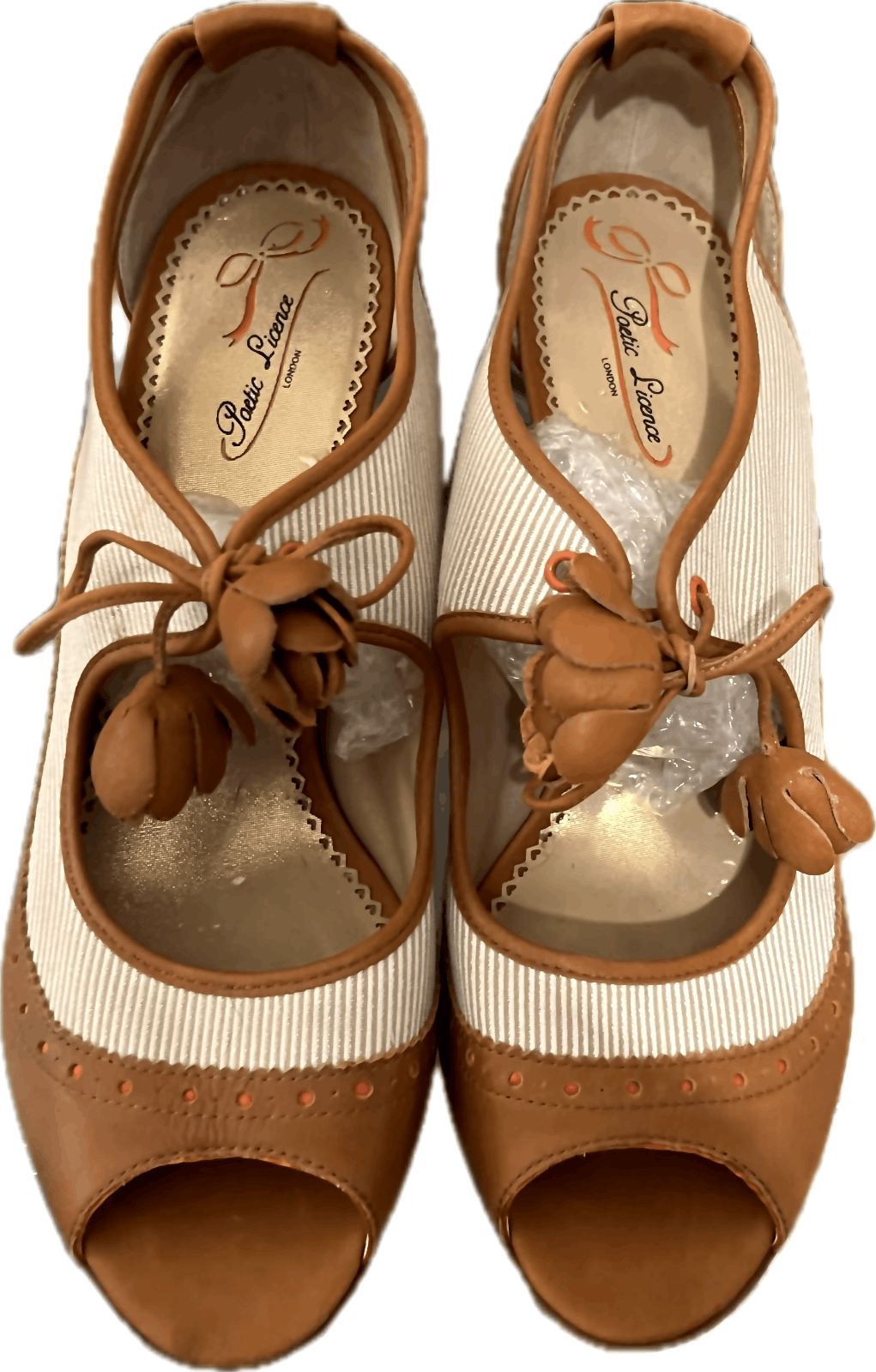 Anthropologie poetic license lace up bootie heel size 11 Size US 11 / IT 41 - 2 Thumbnail