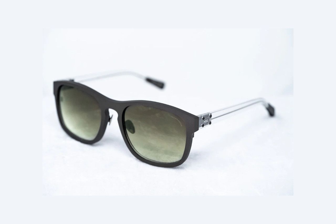 Dior Kris Van Assche Sunglasses D-Frame Matte Brown and Green Size ONE SIZE - 2 Thumbnail