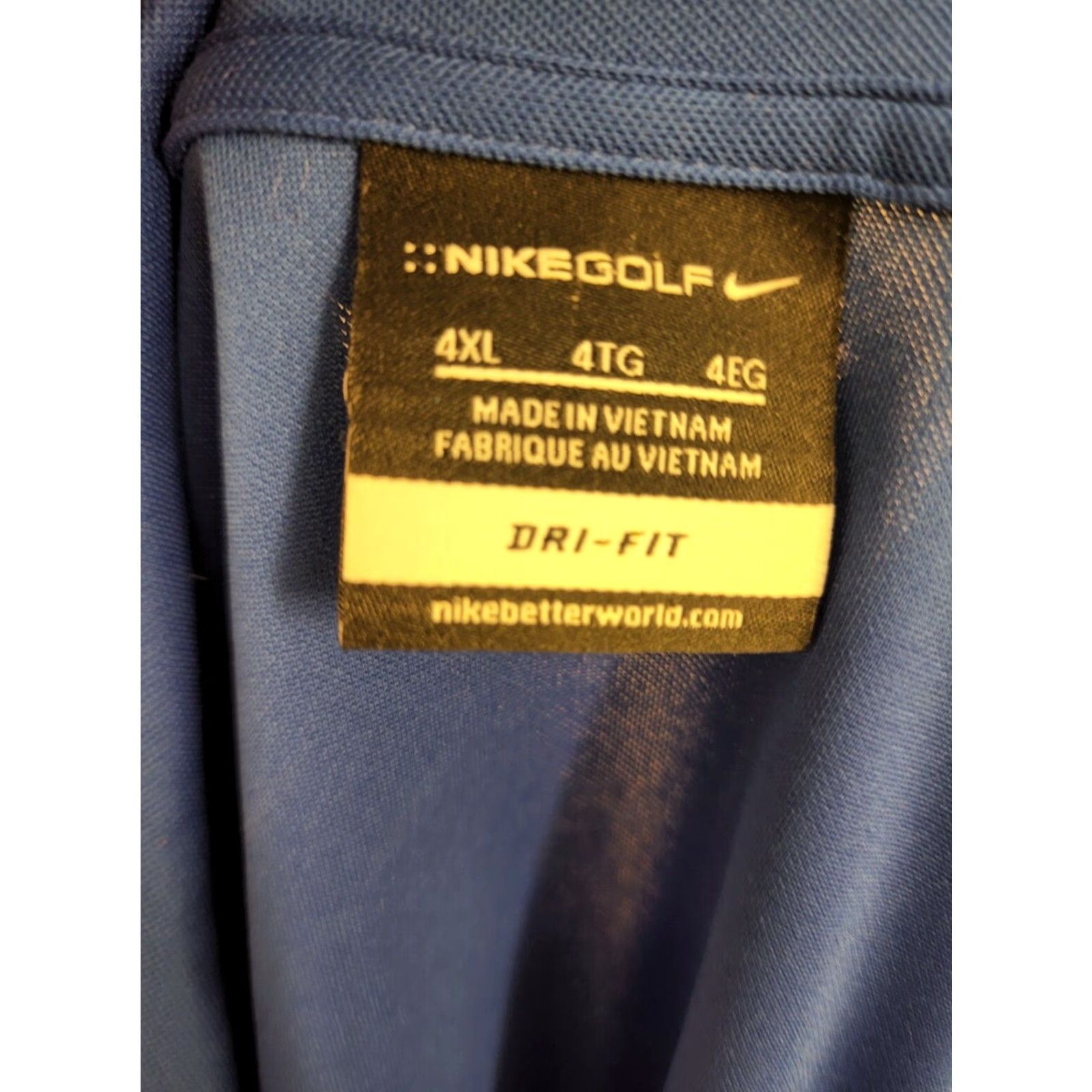 Nike VINTAGE Nike Golf Polo Shirt - NHC National Hickory Championship - Adult 4XL - Blue - Short Sleeve - Nike Golf - Mens Size US XXL / EU 58 / 5 - 5 Thumbnail