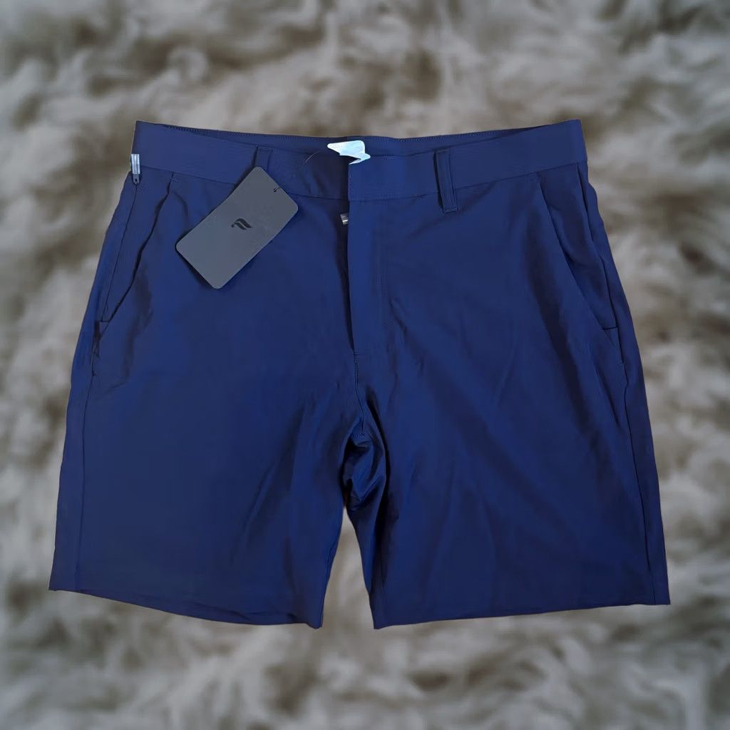 Fabletics VINTAGE NWT Mens Fabletics The Only Tech Shorts 8" Performance Chinos Golf Blue sz 33 Size US 33 - 1 Thumbnail