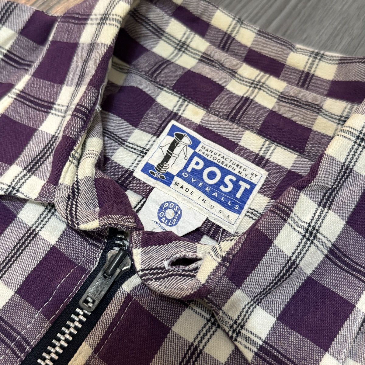 Bape Bape x Post Overalls Halfzip Shirt Size US L / EU 52-54 / 3 - 4 Thumbnail