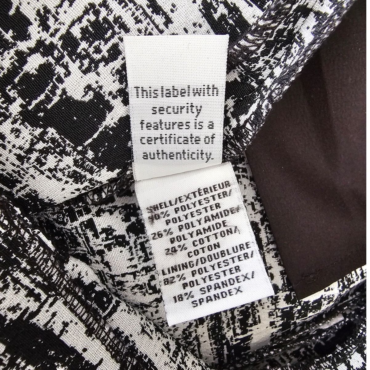 Diane von Furstenberg Diane Von Furstenberg Women's B/W Jacquard Dorothy Pants 2 Size 26" / US 2 / IT 38 - 9 Thumbnail