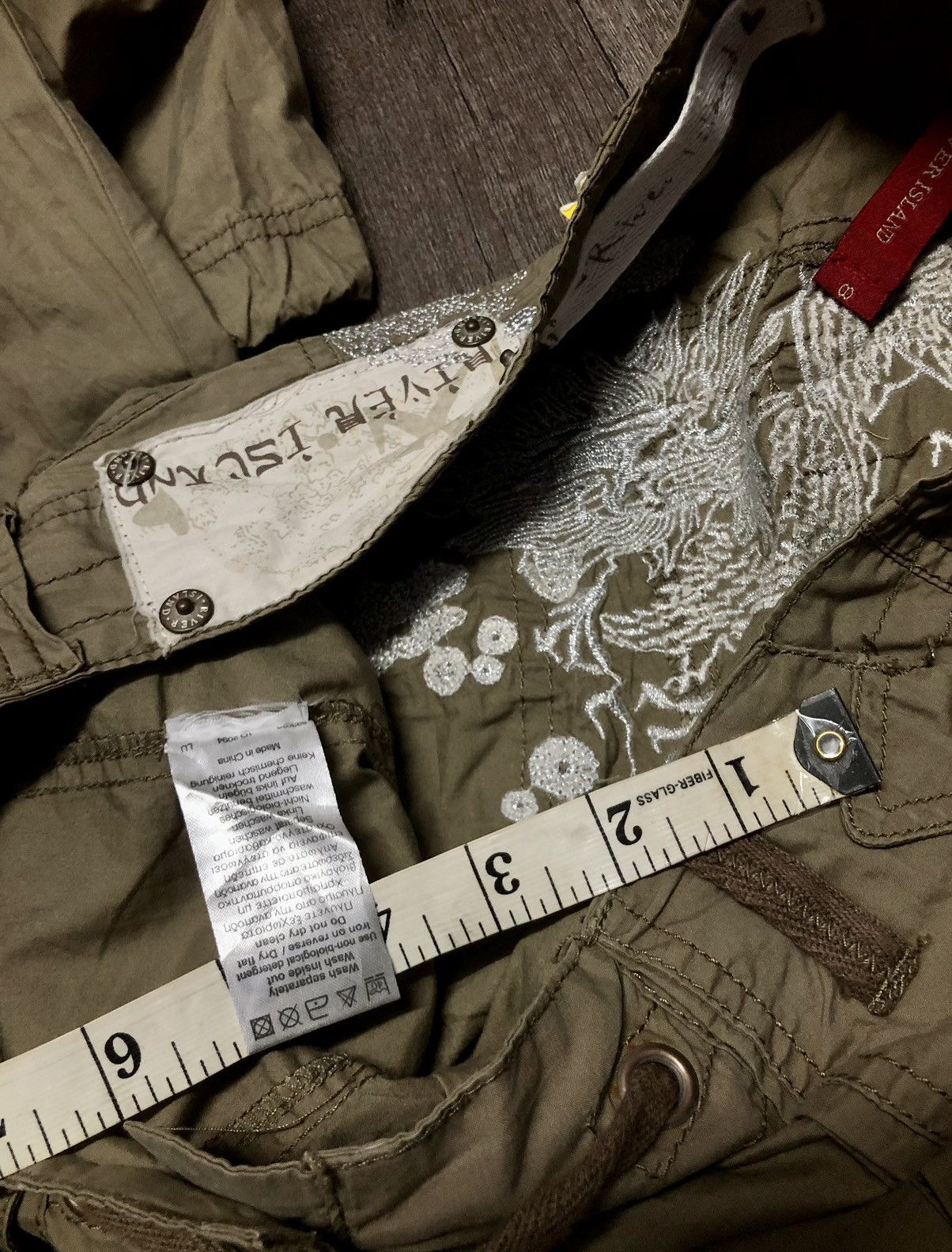 Japanese Brand × River Island River Island Cargo Pants Big Logo Dragon Sukajan Design Size US 32 / EU 48 - 24 Thumbnail