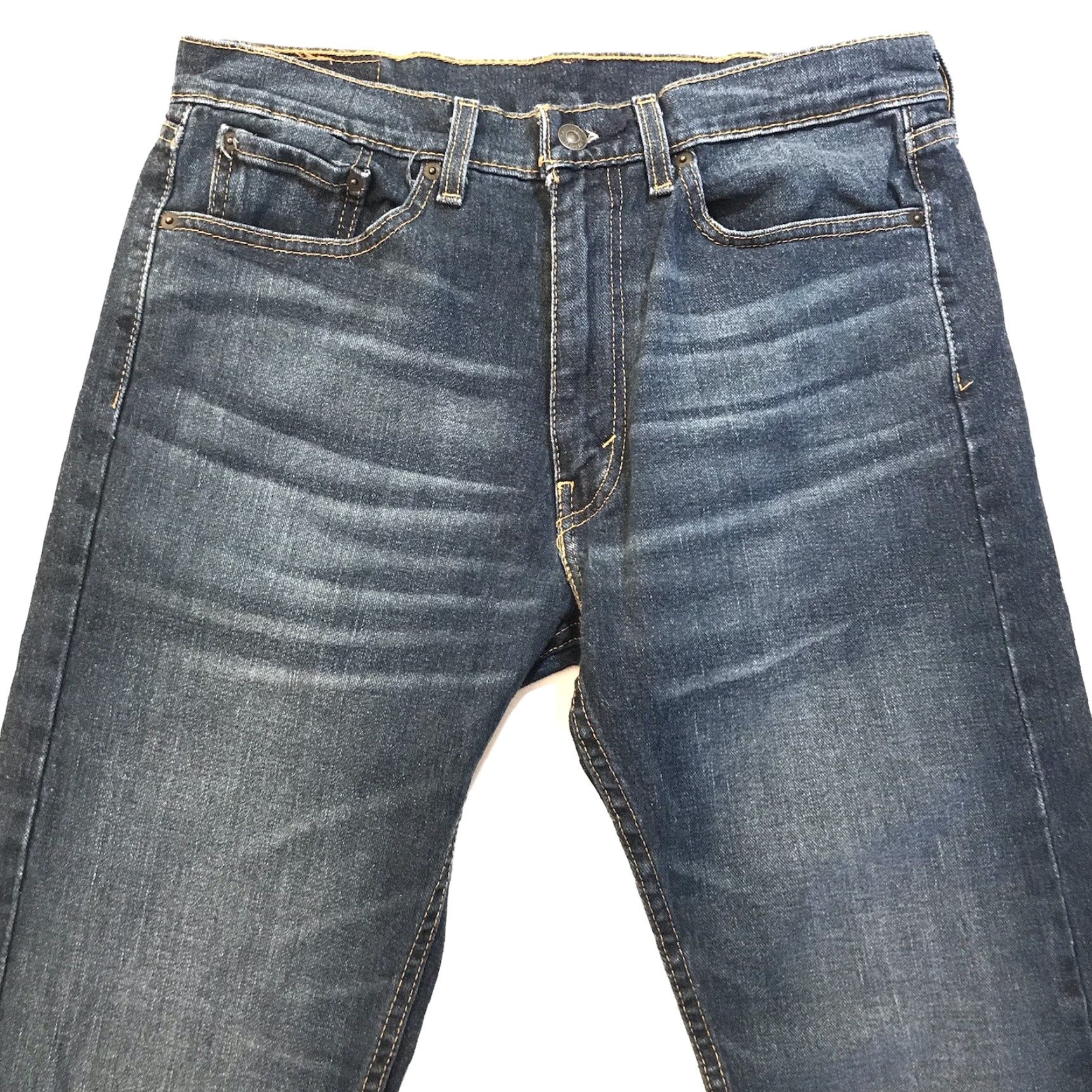 Levi's Levi's Mens Jeans 505 Denim Blue Stretch Tapered Straight Leg 32 Levi's 500 Series Medium Wash Regular Inseam 32 Athletic Rise Mid 10-12 Green? Size US 32 / EU 48 - 3 Thumbnail