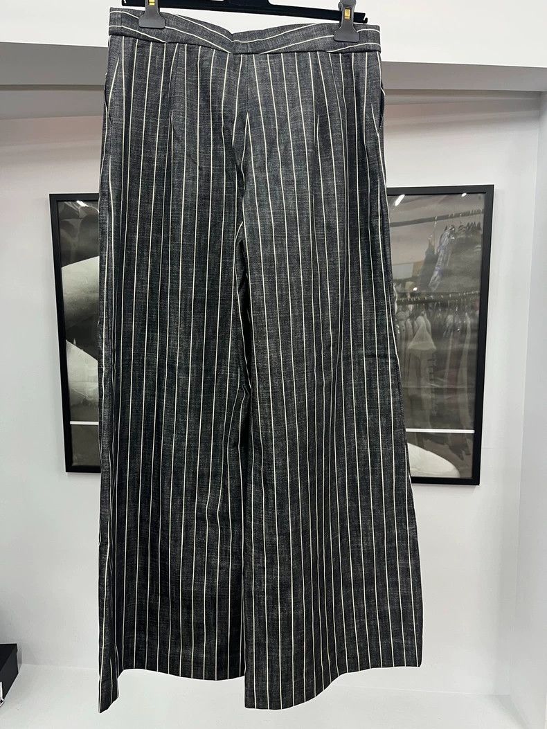 Chanel Chanel 23A striped wide-leg trousers Size 26" / US 2 / IT 38 - 3 Thumbnail