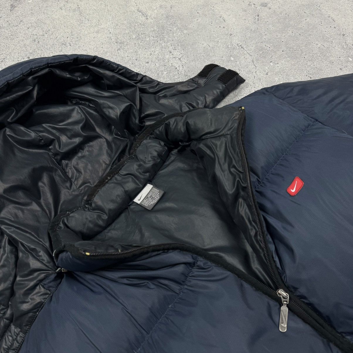 Nike × Vintage Vintage Nike 00’s Hooded Puffer Down Jacket Size US L / EU 52-54 / 3 - 8 Thumbnail