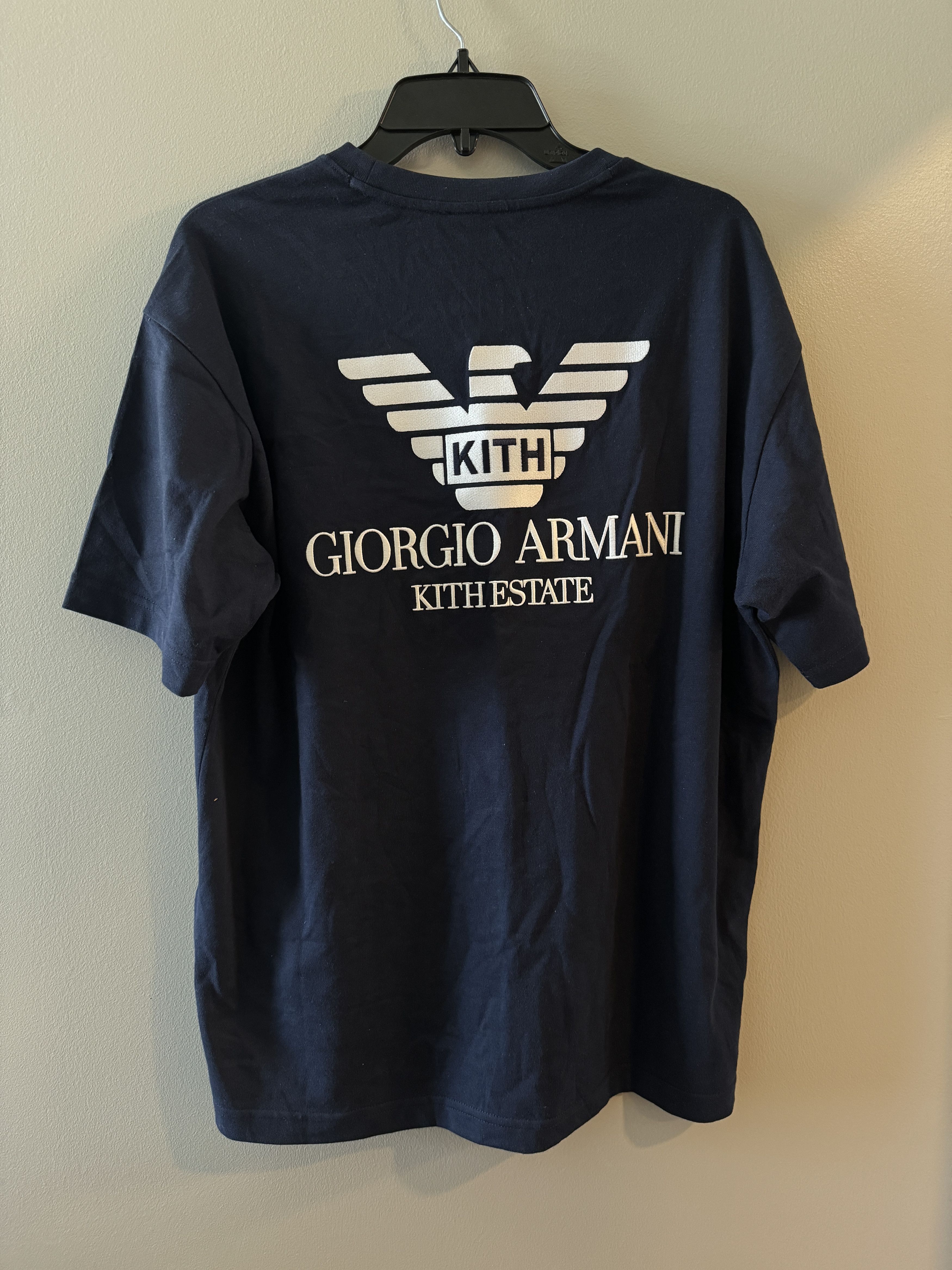 Giorgio Armani × Kith Giorgio Armani & Kith Short Sleeve Tee - Nocturnal Blue Size US S / EU 44-46 / 1 - 1 Thumbnail