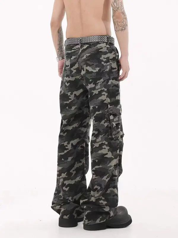 VIBE Camouflage High Street Vintage Casual Pants Size US 30 / EU 46 - 7 Thumbnail
