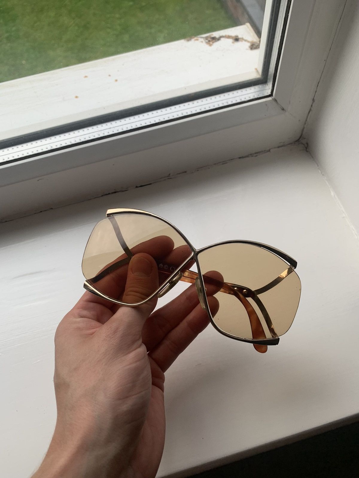 Christian Dior Monsieur × Vintage Rare Christian Dior Vintage Butterfly Sunglasses 2056 Design Size ONE SIZE - 2 Thumbnail