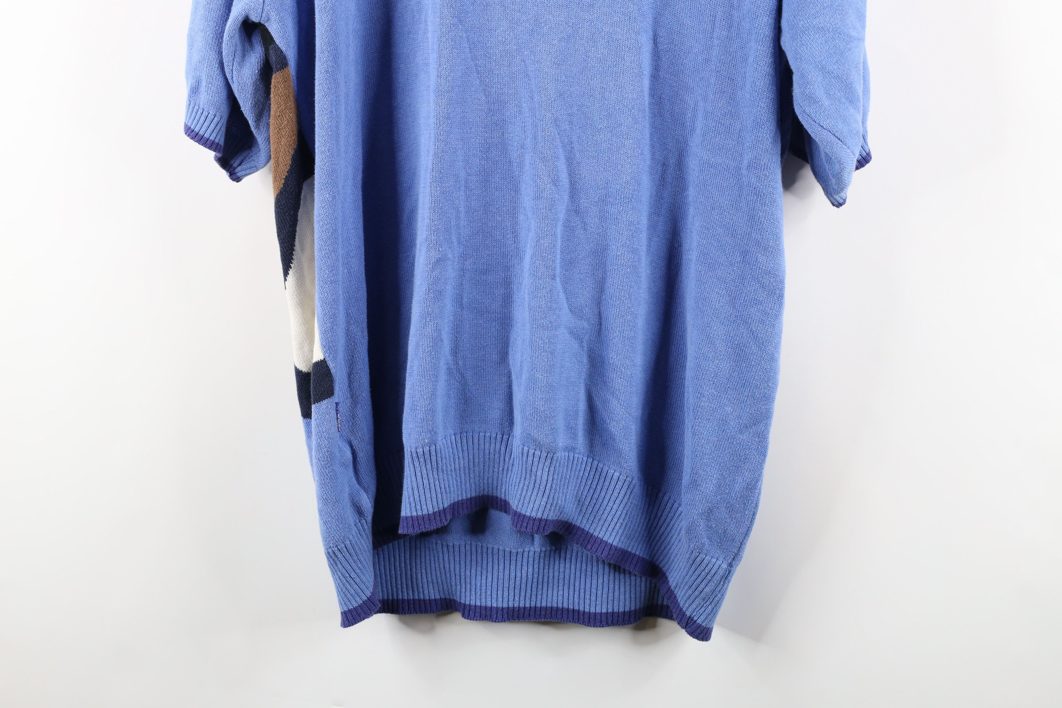 Fubu × Vintage Vintage 90s FUBU Albert and the Junkyard Gang Knit Sweater Size US XXL / EU 58 / 5 - 13 Thumbnail
