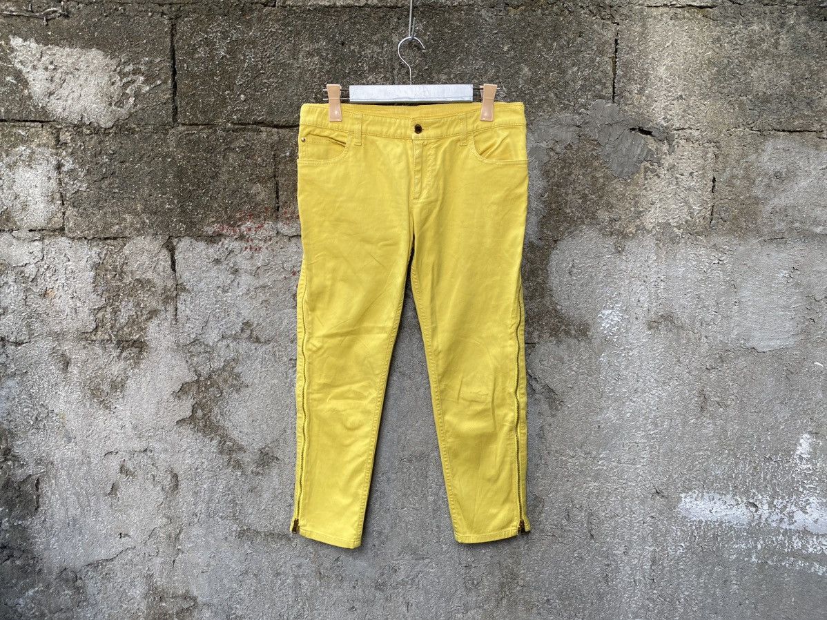 Louis Vuitton Yellow Side Zip Detail Jeans Size 27" / US 4 / IT 40 - 1 Thumbnail