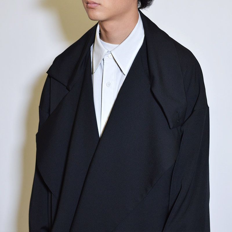 Yohji Yamamoto Yohji Yamamoto Pour Homme - WOOL GABARDINE SMOOTH COAT Size US M / EU 48-50 / 2 - 19 Thumbnail