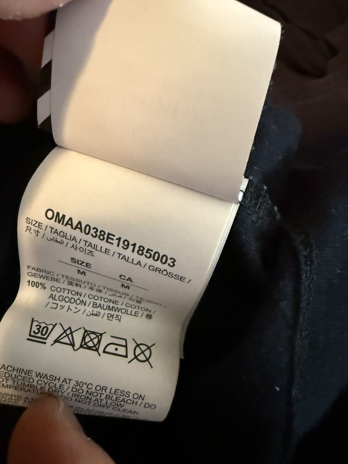 Off-White × Virgil Abloh Off-White FW19 3m Unfinished Arrow Tee (Medium) Size US M / EU 48-50 / 2 - 6 Thumbnail