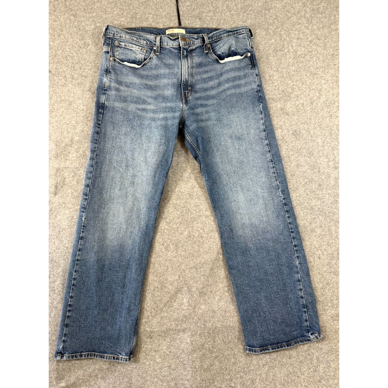 Levi's Levi's Signature Jeans Mens W38 L32 Blue Denim Loose Fit Straight Size US 38 / EU 54 - 3 Thumbnail