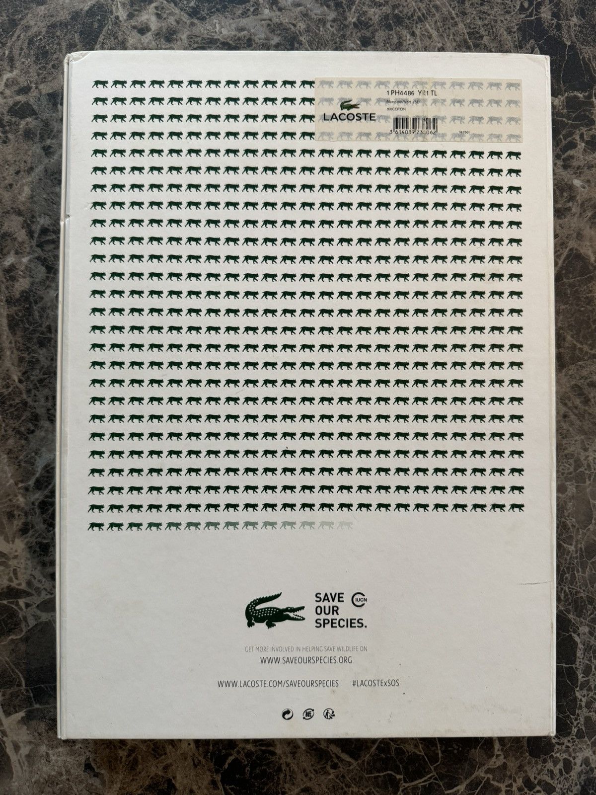 Lacoste Lacoste save our species : Iberian Lynx Size US L / EU 52-54 / 3 - 5 Thumbnail