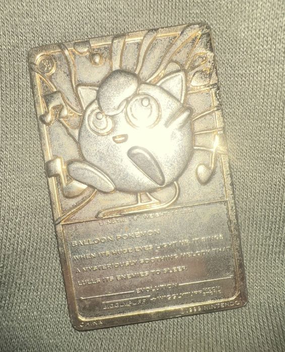 Vintage 1999 Jigglypuff Gold Plated Card | Grailed