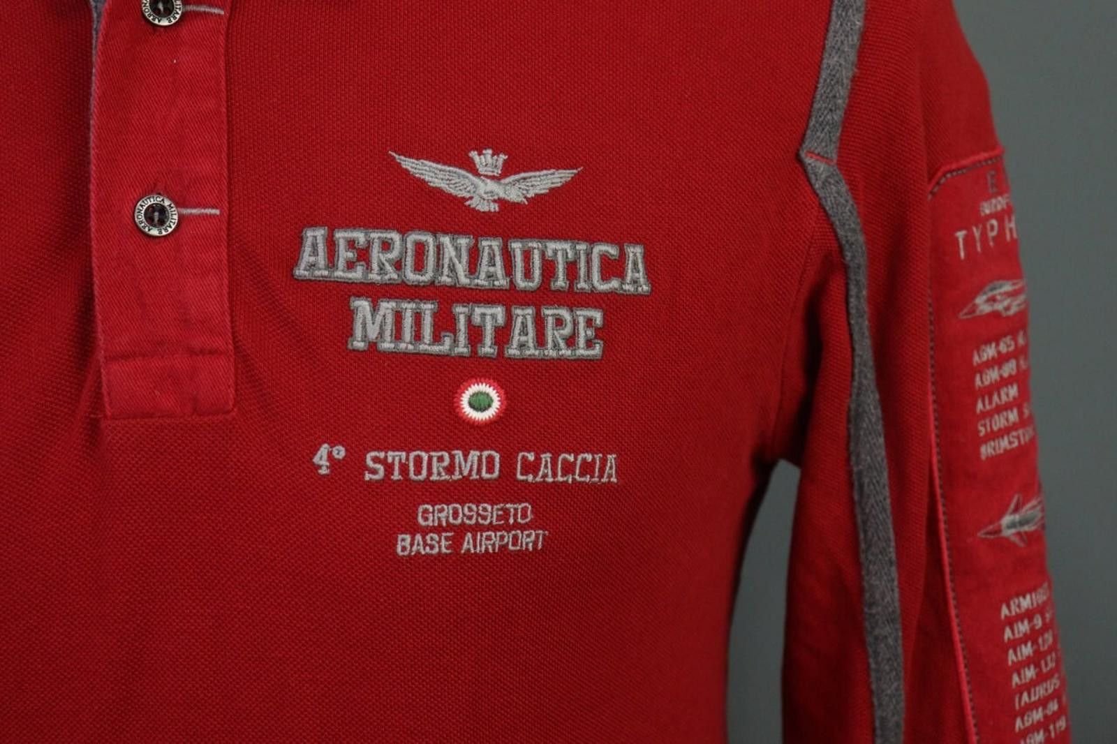 Aeronautica Militare Aeronautica Militare Red Cotton Popover Polo Shirt Size M Size US M / EU 48-50 / 2 - 5 Thumbnail