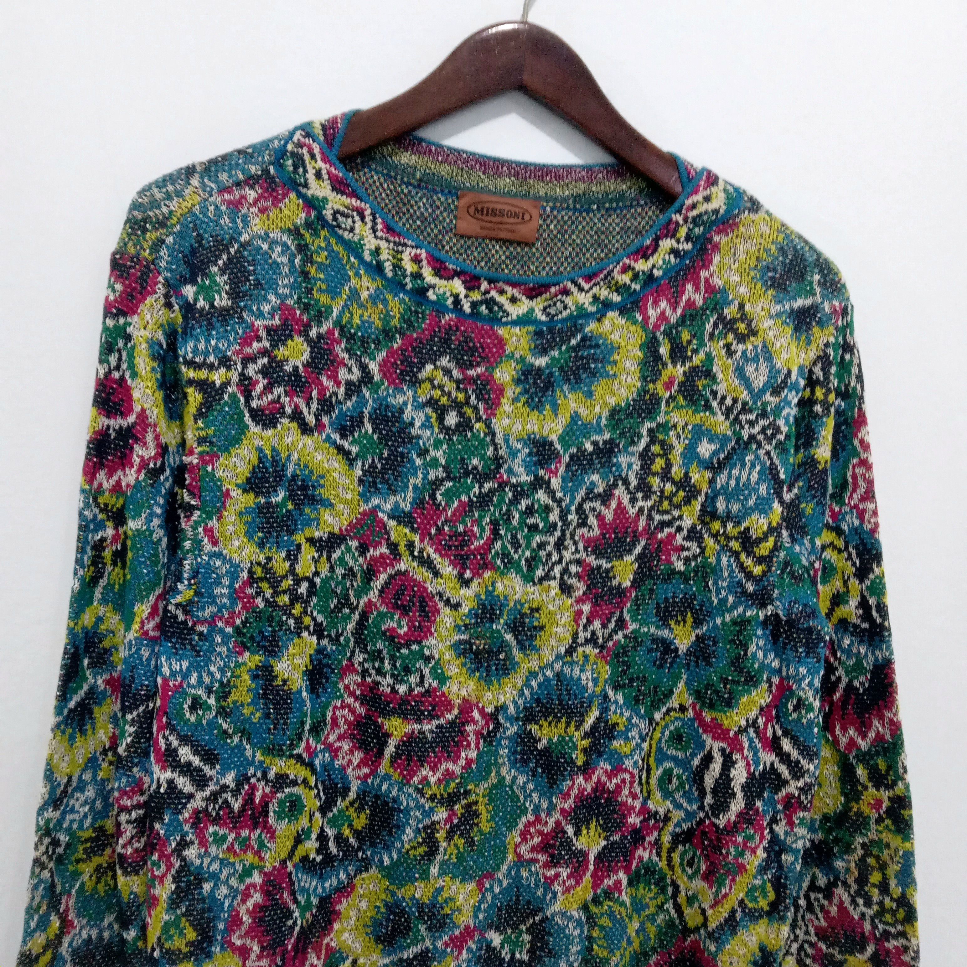 Coogi × Missoni Missoni knitwear 3d flower multi color Size US L / EU 52-54 / 3 - 4 Thumbnail