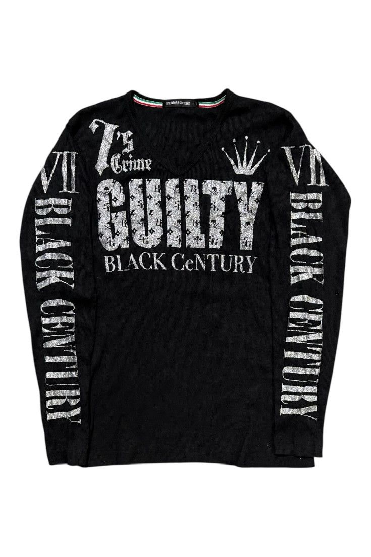 Japanese Brand Sick peom primal point black century LS spaleout Size US L / EU 52-54 / 3 - 1 Thumbnail