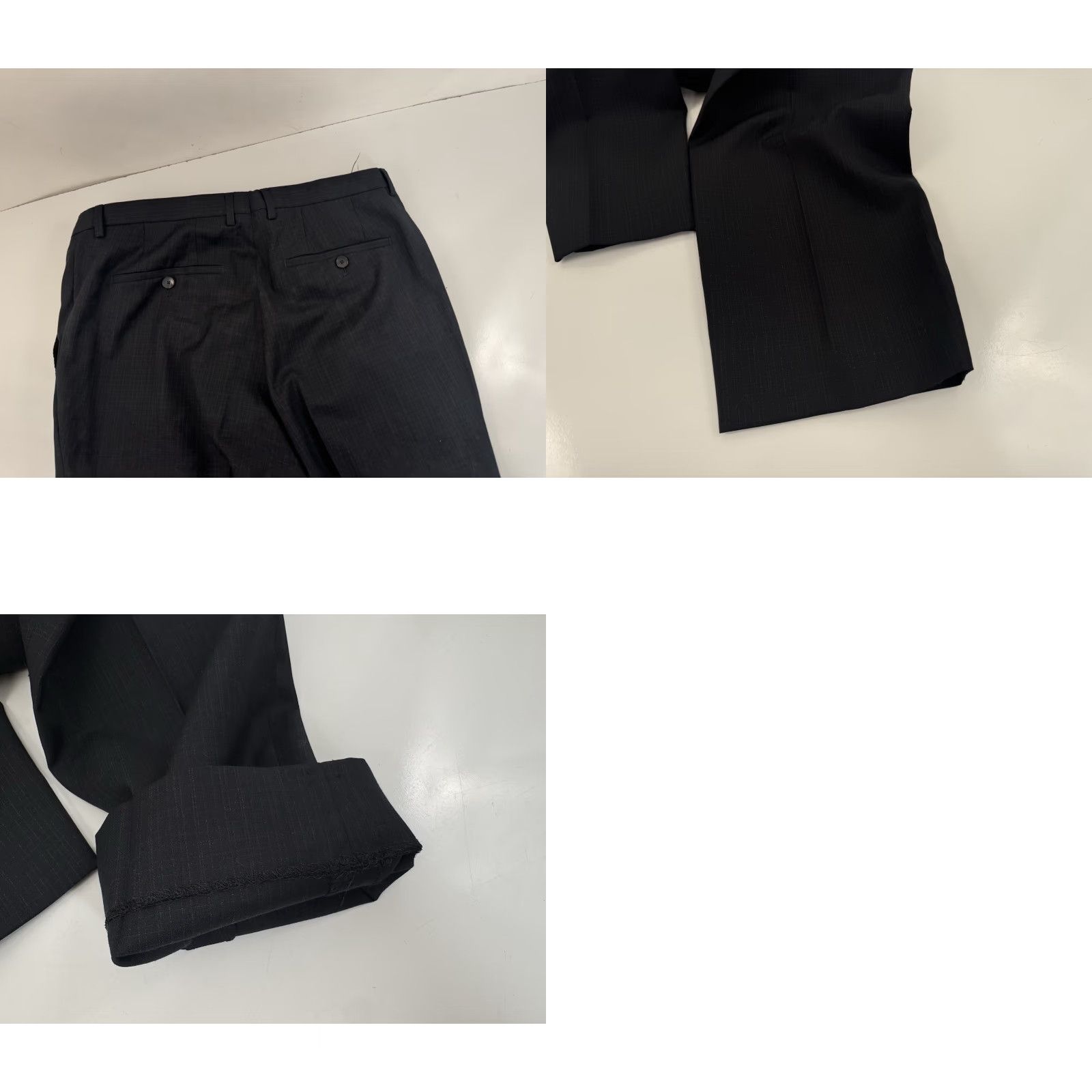 Hugo Boss HUGO BOSS / REDA Wool Suit Mens 40 R 33/30 Black, Jacket 40 R Pants 33/30, Wool, Regular, Suit, Smoke Free Home, 23 Size 40R - 8 Thumbnail