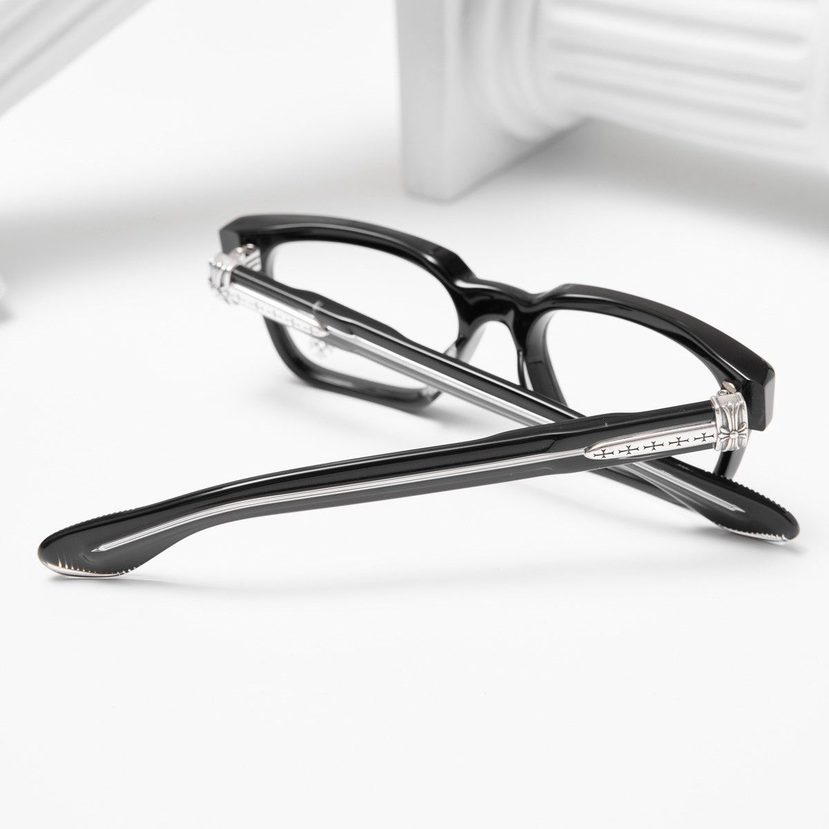 Chrome Hearts CHROME HEARTS PEN 15 BLACK GLASSES Size ONE SIZE - 8 Thumbnail
