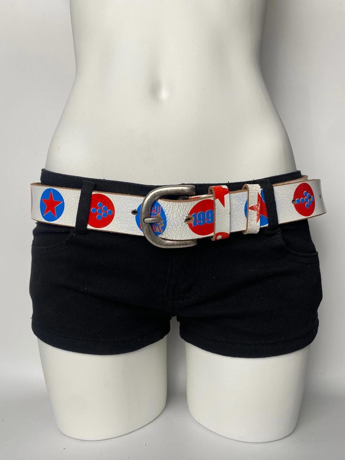 Other Vtg Co&Lu Sunny Color Statement Retro Genuine Leather Belt Size ONE SIZE - 1 Thumbnail