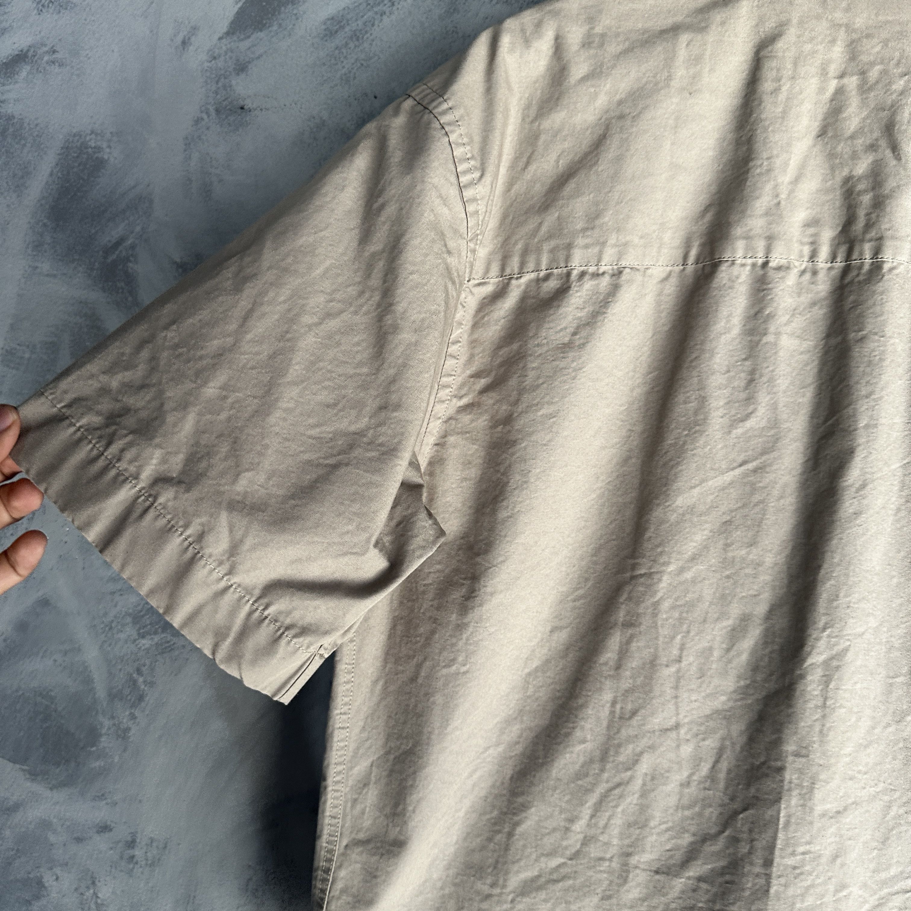 Zara Zara Button Up Shirt Medium Beige Cream Boxy Fit Big Pocket Size US M / EU 48-50 / 2 - 7 Thumbnail