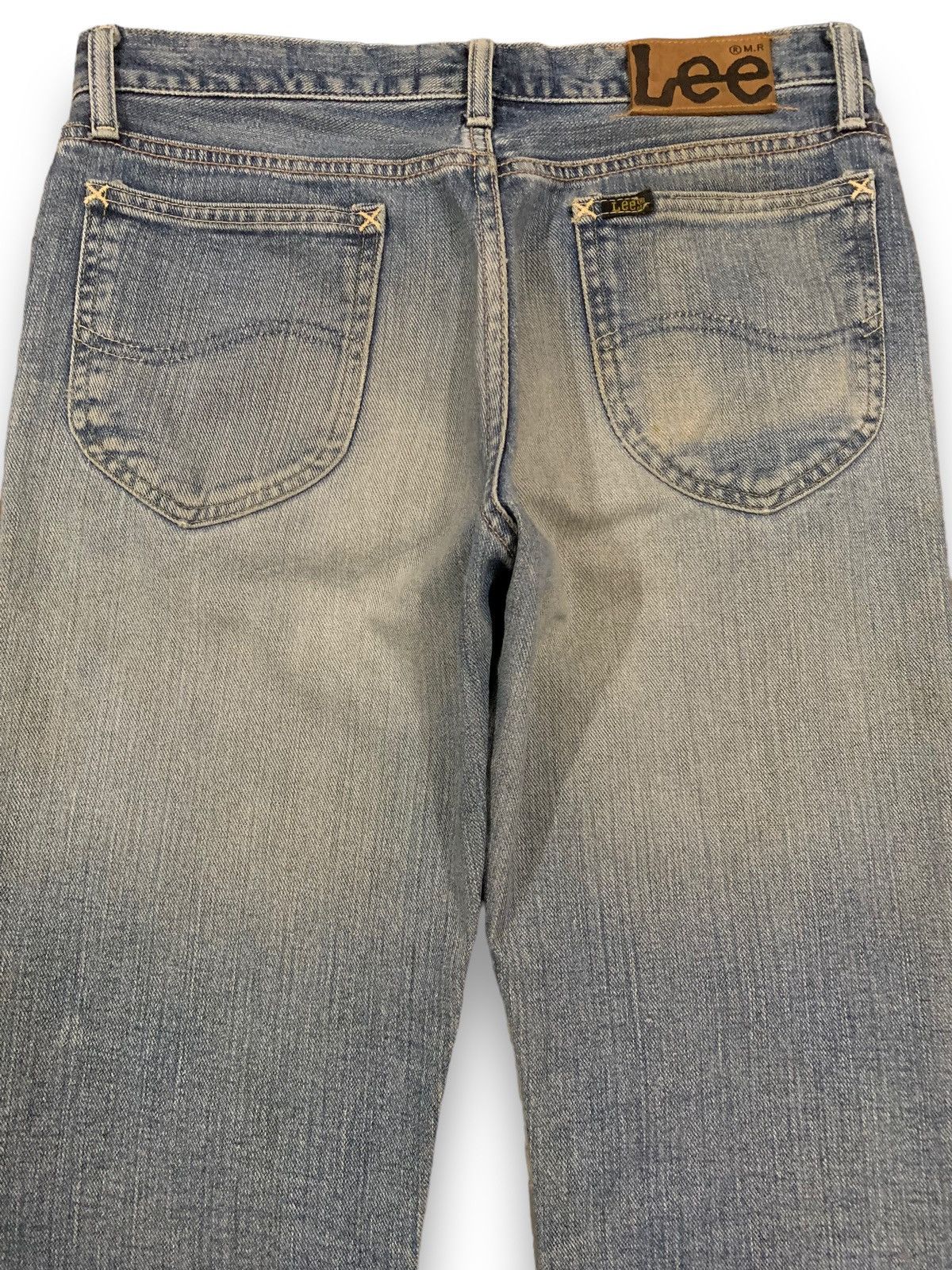 Lee Vintage Lee Riders Mud Wash Flare Distressed Jeans Size US 30 / EU 46 - 10 Thumbnail