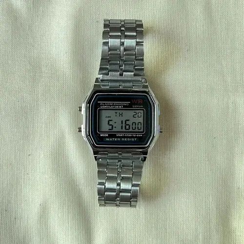 VIBE y2k 2000s vintage style stainless steel silver digital watch Size ONE SIZE - 7 Thumbnail