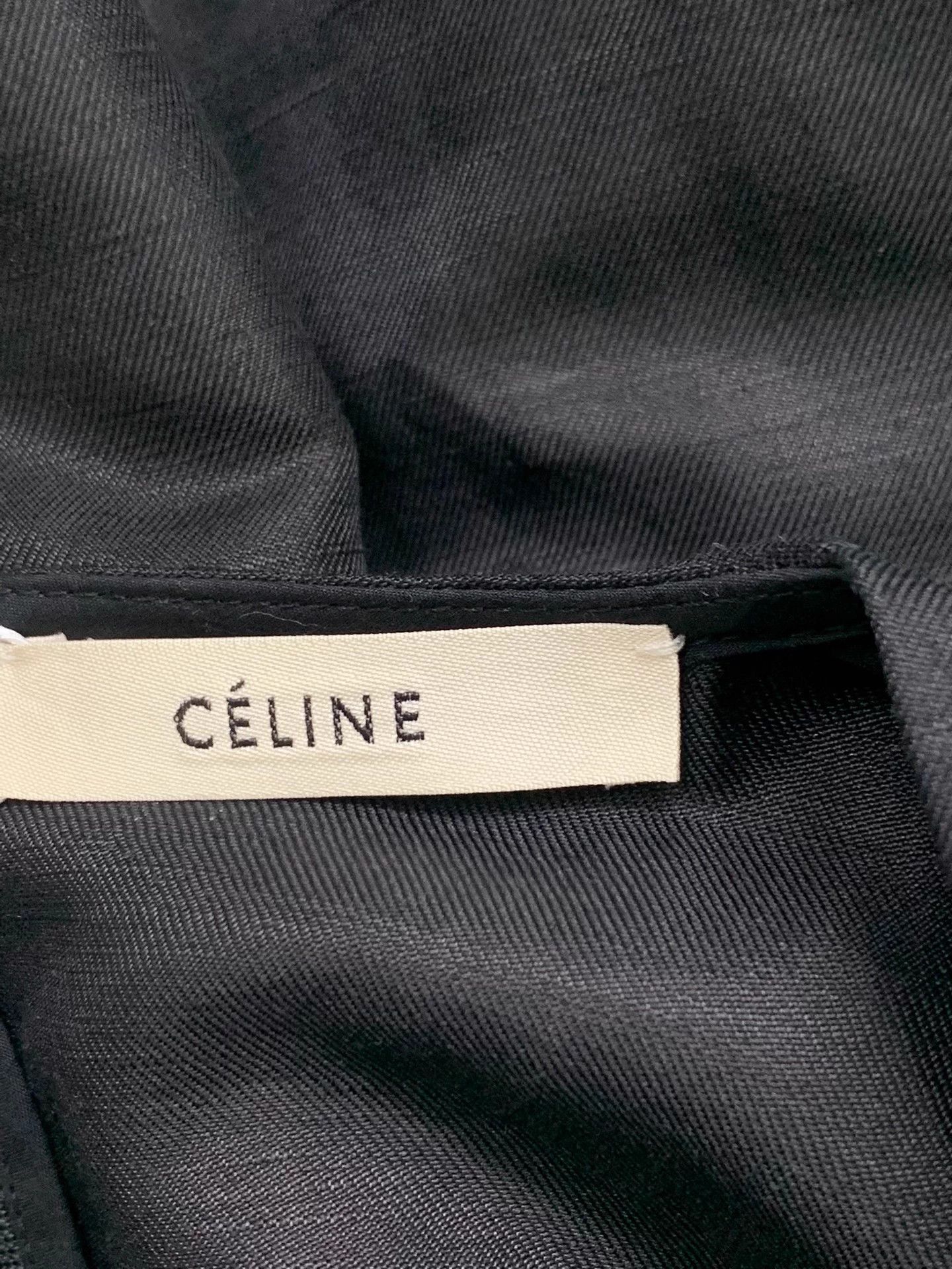 Celine Vintage Celine Black Waist-Cinching Dress Mint Size XS / US 0-2 / IT 36-38 - 4 Thumbnail