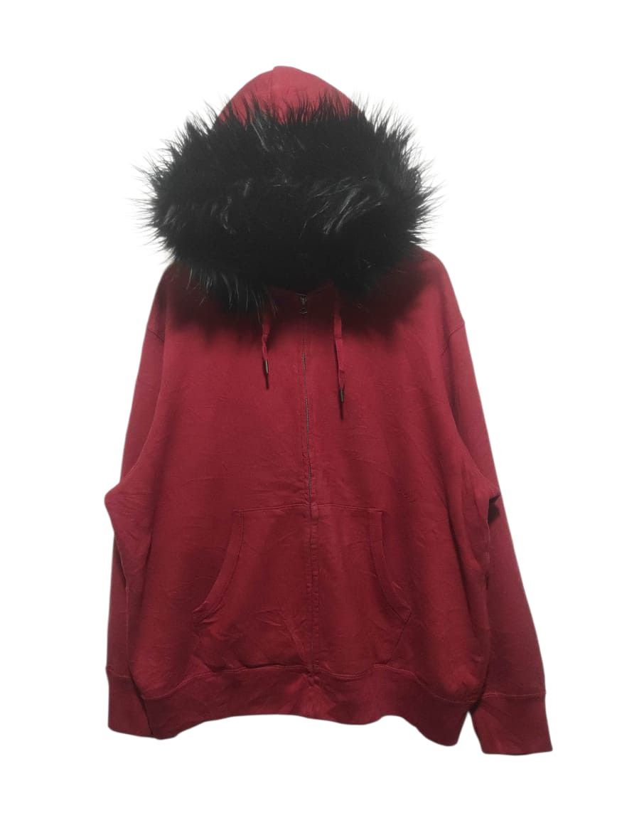 If Six Was Nine Uniqlo Red Zipper fur hoodie LGB style Size US XXL / EU 58 / 5 - 1 Thumbnail