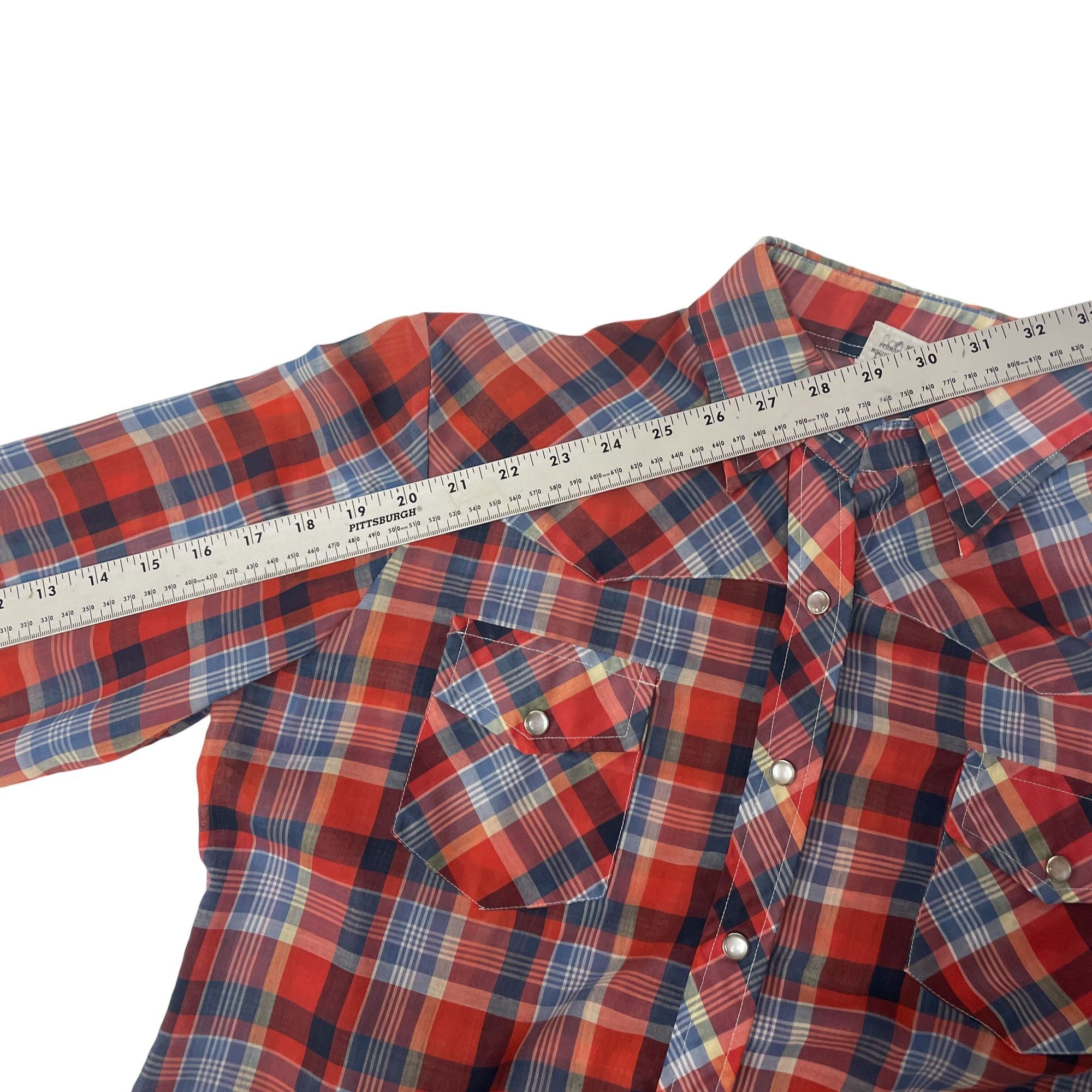 Other Vtg PLAID Western HIPPIE Cowboy RODEO Pearl Snap Shirt Size S / US 4 / IT 40 - 7 Thumbnail