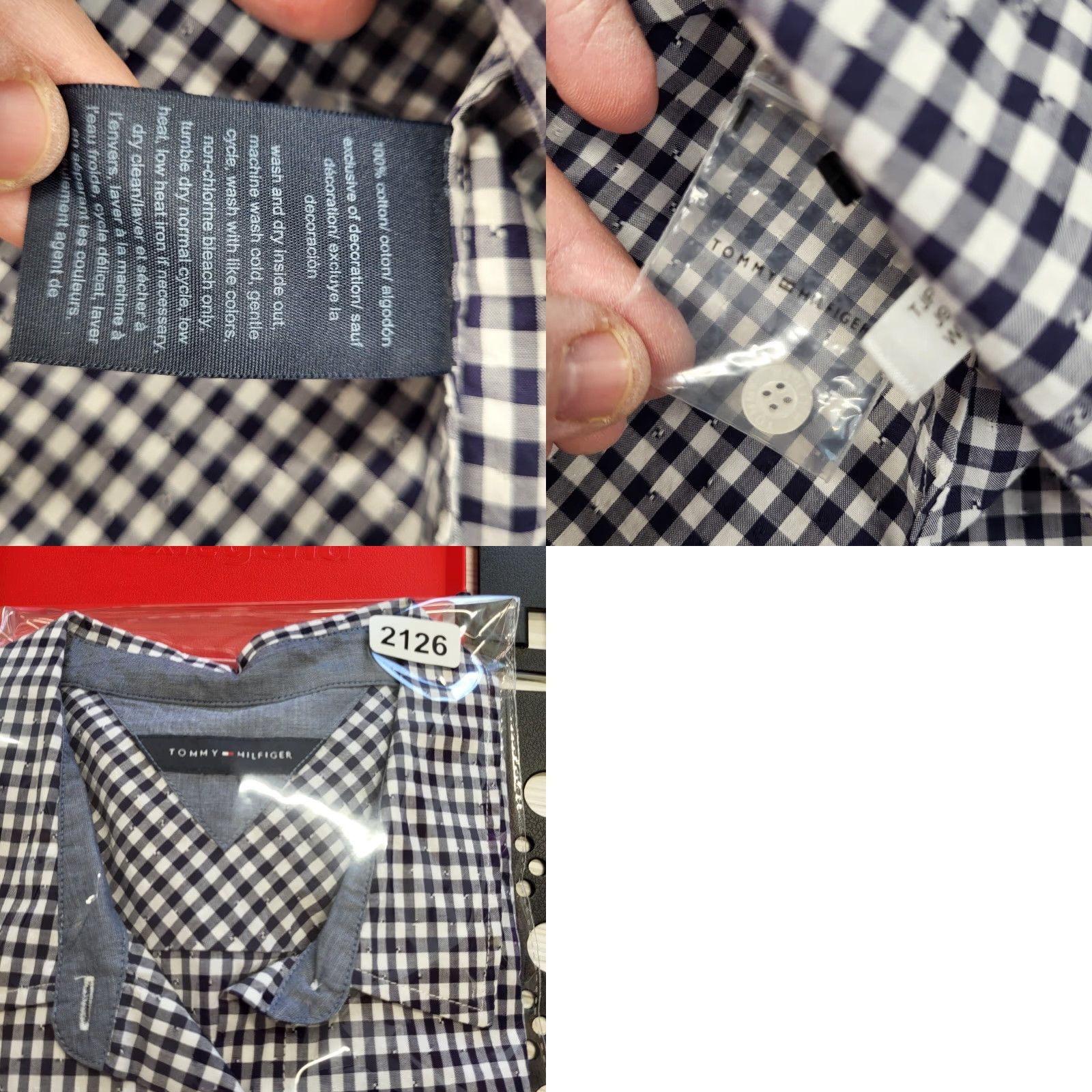 Tommy Hilfiger Tommy Hilfiger Shirt Women's Size XL Gingham Check Button Down Long Sleeve Blue Size XL / US 12-14 / IT 48-50 - 9 Thumbnail