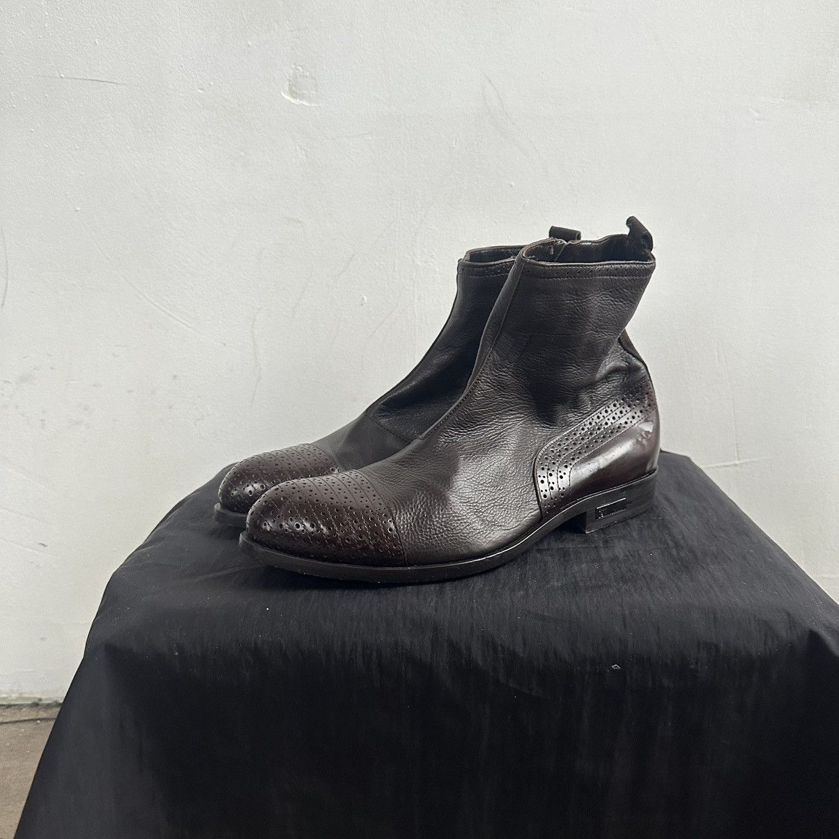 John Galliano 🌱 John Galliano Boots Black Shoes Vintage Size US 8 / EU 41 - 4 Thumbnail