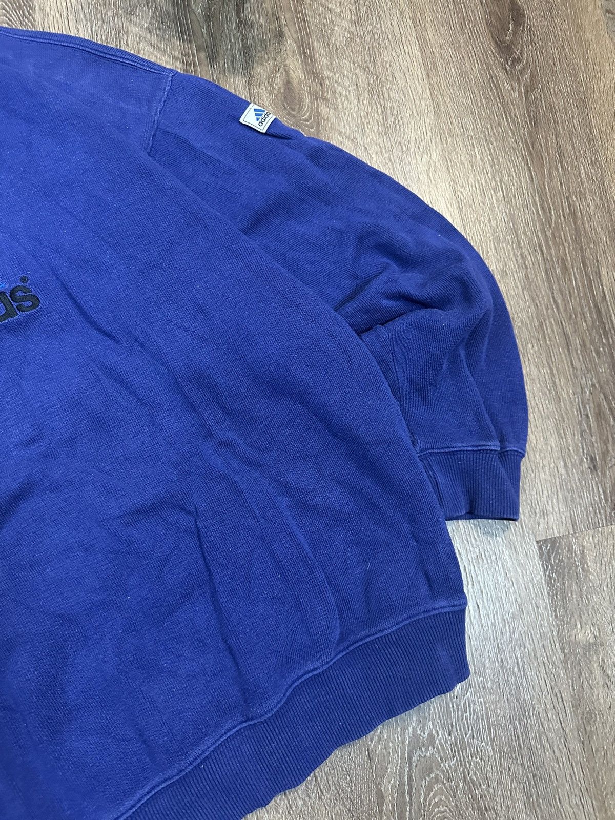 Adidas × Vintage Vintage Adidas Sweatshirt Big Logo Y2K Size US L / EU 52-54 / 3 - 3 Thumbnail