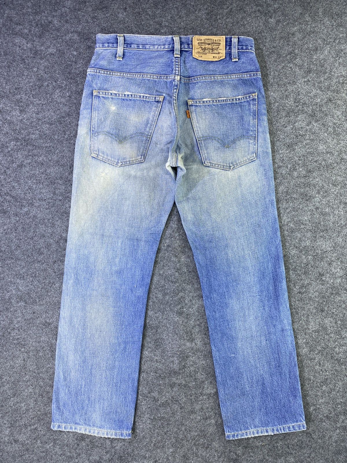 Jean × Levi's × Vintage Vintage Levis 519 Distressed Blue Wash Jeans - J964 Size US 31 - 3 Thumbnail