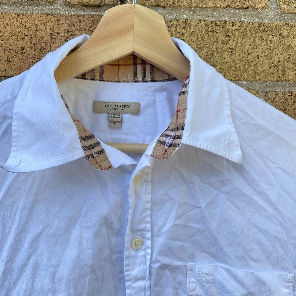 Burberry × Vintage Vintage Burberry Monogram Motif Novacheck Button Up Dress S Size US L / EU 52-54 / 3 - 2 Thumbnail