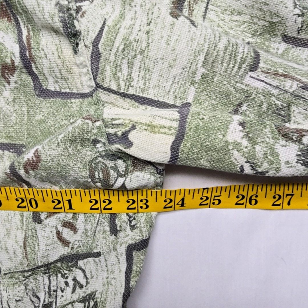 Woolrich Woolen Mills Woolrich Outdoor Golf Print Green Button Down L Golfer Shirt Size US L / EU 52-54 / 3 - 10 Thumbnail