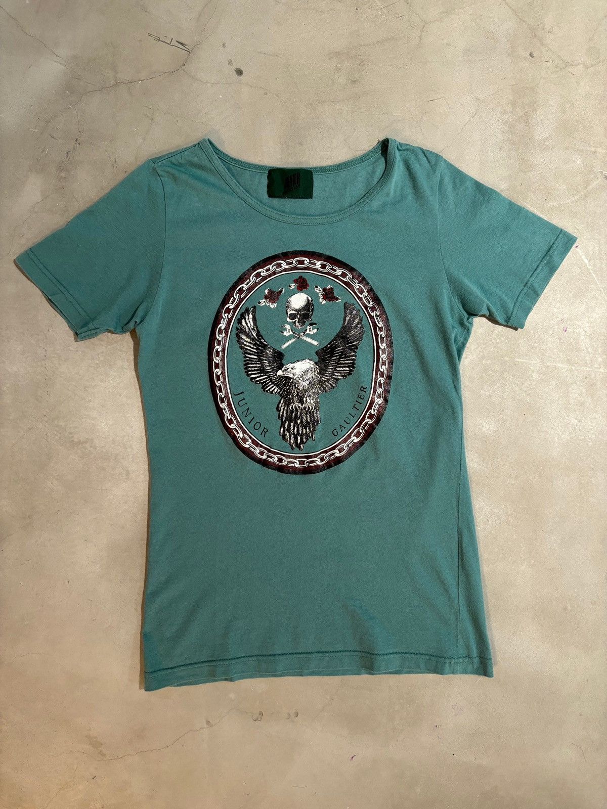 【Jean Paul Gaultier】プリントジャージTシャツ Jean Paul Gaultier T-shirt in Tattoo Mesh With Koi Carp