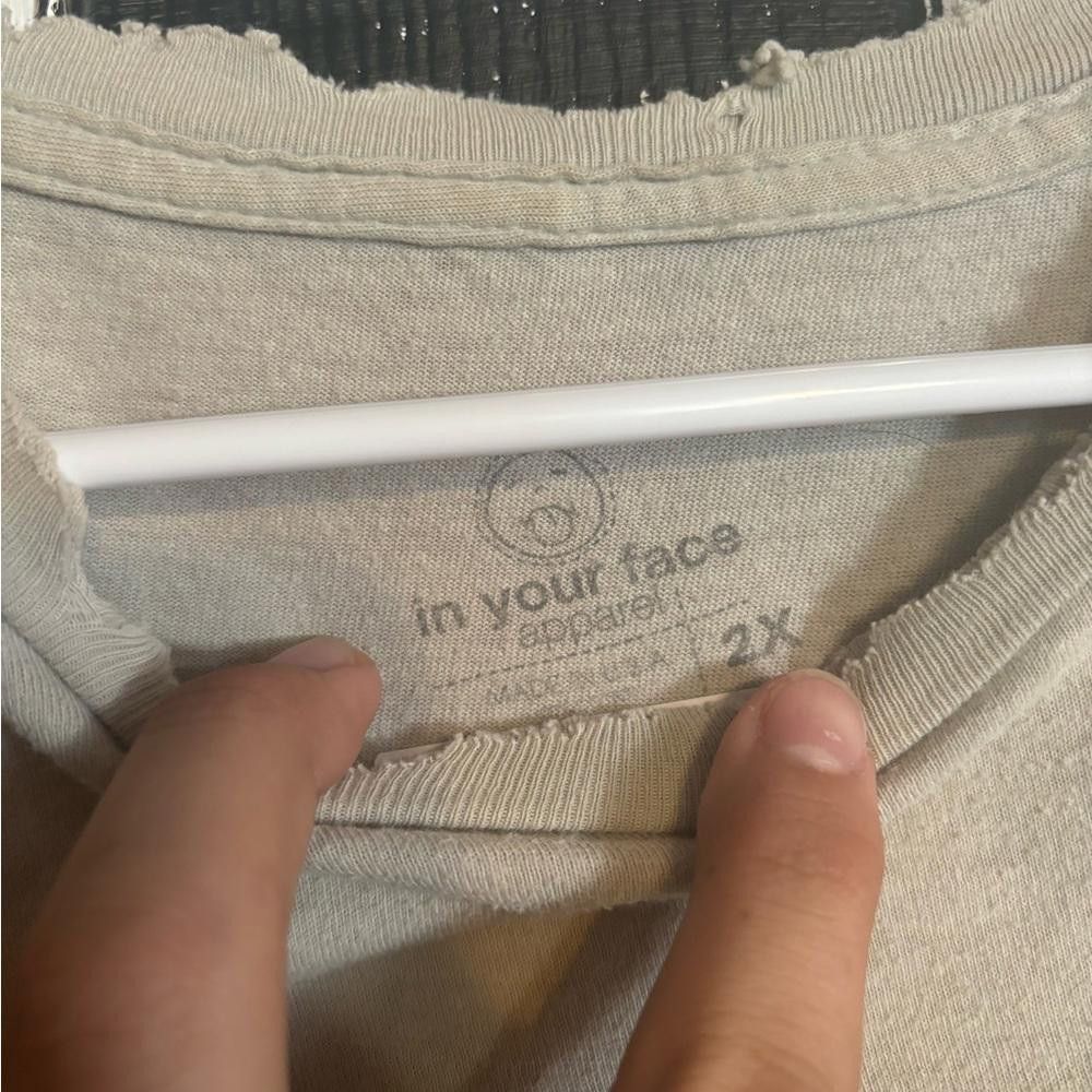Designer Don’t panic it’s organic 2xlarge beige preowned tshirt Size US XXL / EU 58 / 5 - 4 Thumbnail