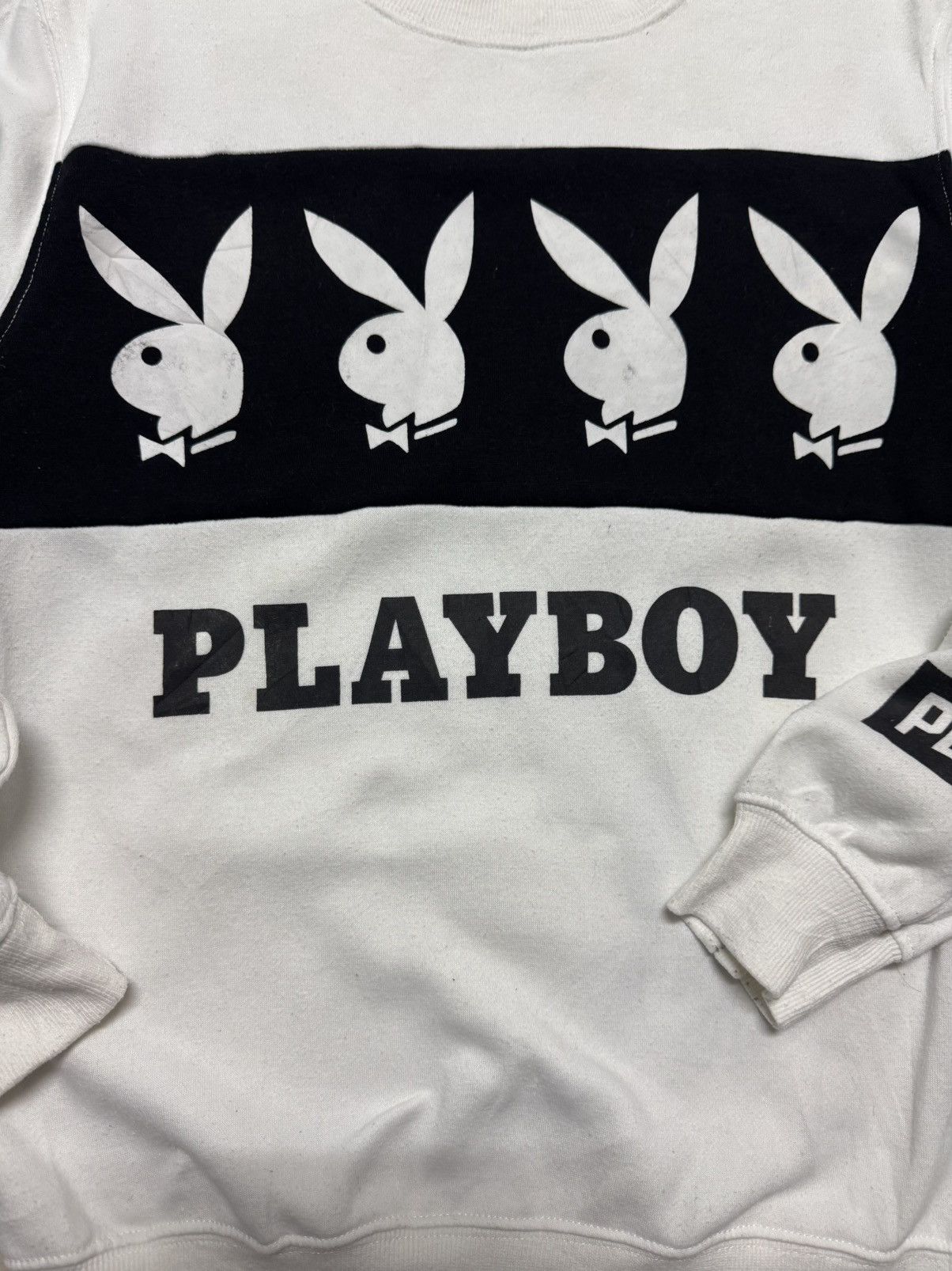 Number (N)ine × Playboy ❌LASTDROP❌Y2K PLAYBOY MEGAPRINT CREWNECK SWEATSHIRT WHITE Size US M / EU 48-50 / 2 - 3 Thumbnail