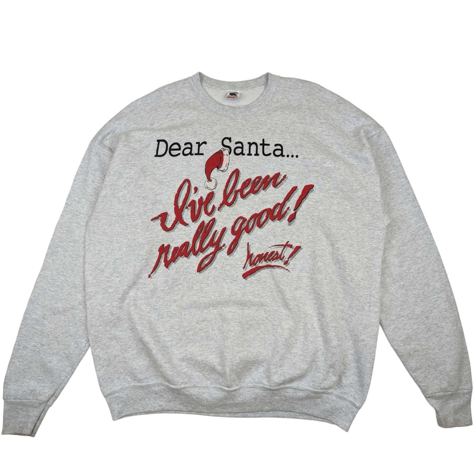 Fruit Of The Loom Vintage 90's FOTL Santa Claus Christmas Gift Jumper Size US XXL / EU 58 / 5 - 2 Thumbnail