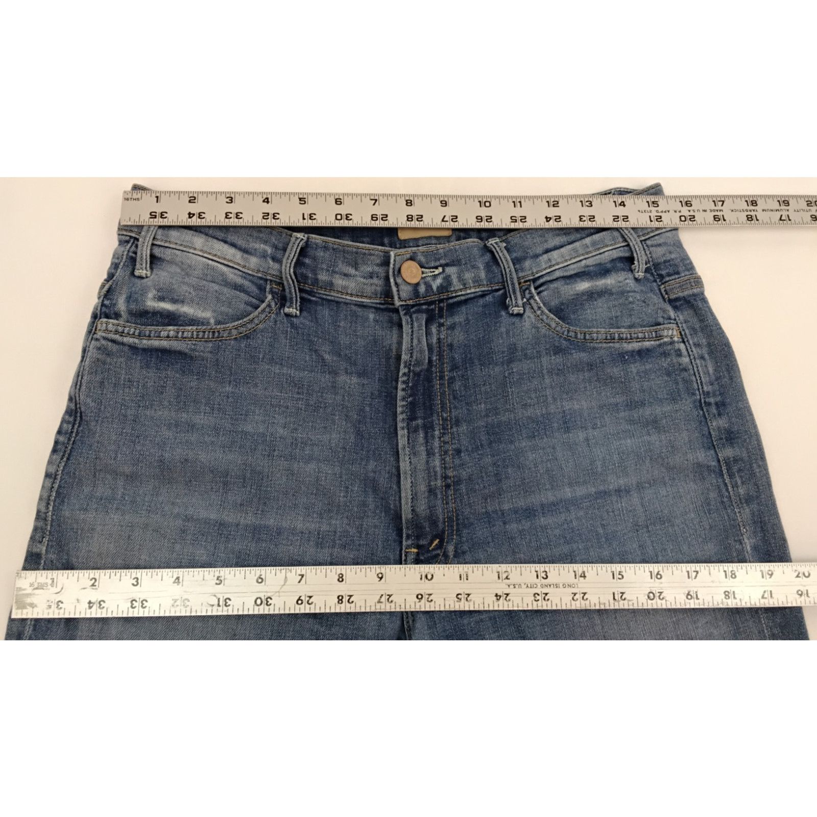 MOTHER Mother Hustler Two Step Jean Women's 27 Lite Wash Ankle Fray Size 27" / US 4 / IT 40 - 14 Thumbnail